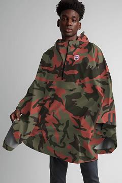 Chamarras Canada Goose Hombre México - Field Poncho Chubasquero Rojos ZQ3720659
